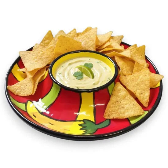 Dinnerware - Single portion chip 'n' dip plate
