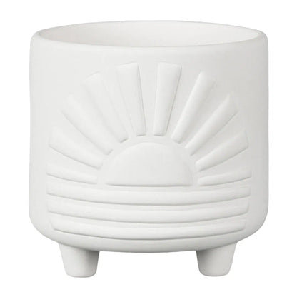 Sun plant pot with feet
