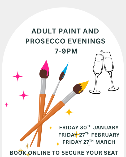 Book a Paint and Prosecco Evening- book per seat