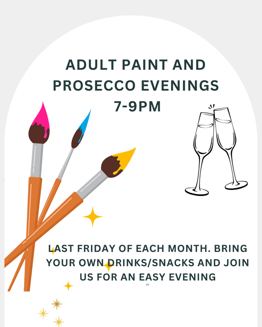 Book a Paint and Prosecco Evening- book per seat