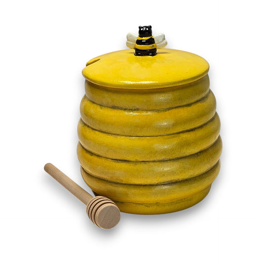 Kitchen - Honey Pot (with Honey Stick)