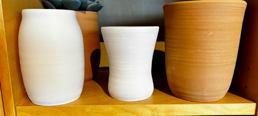 Hand thrown pottery - various sizes