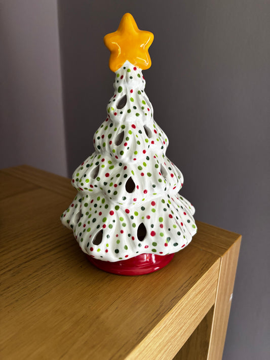Christmas tree votive - large