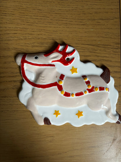 Nutcracker/Reindeer/Santa Flat hanging ornaments