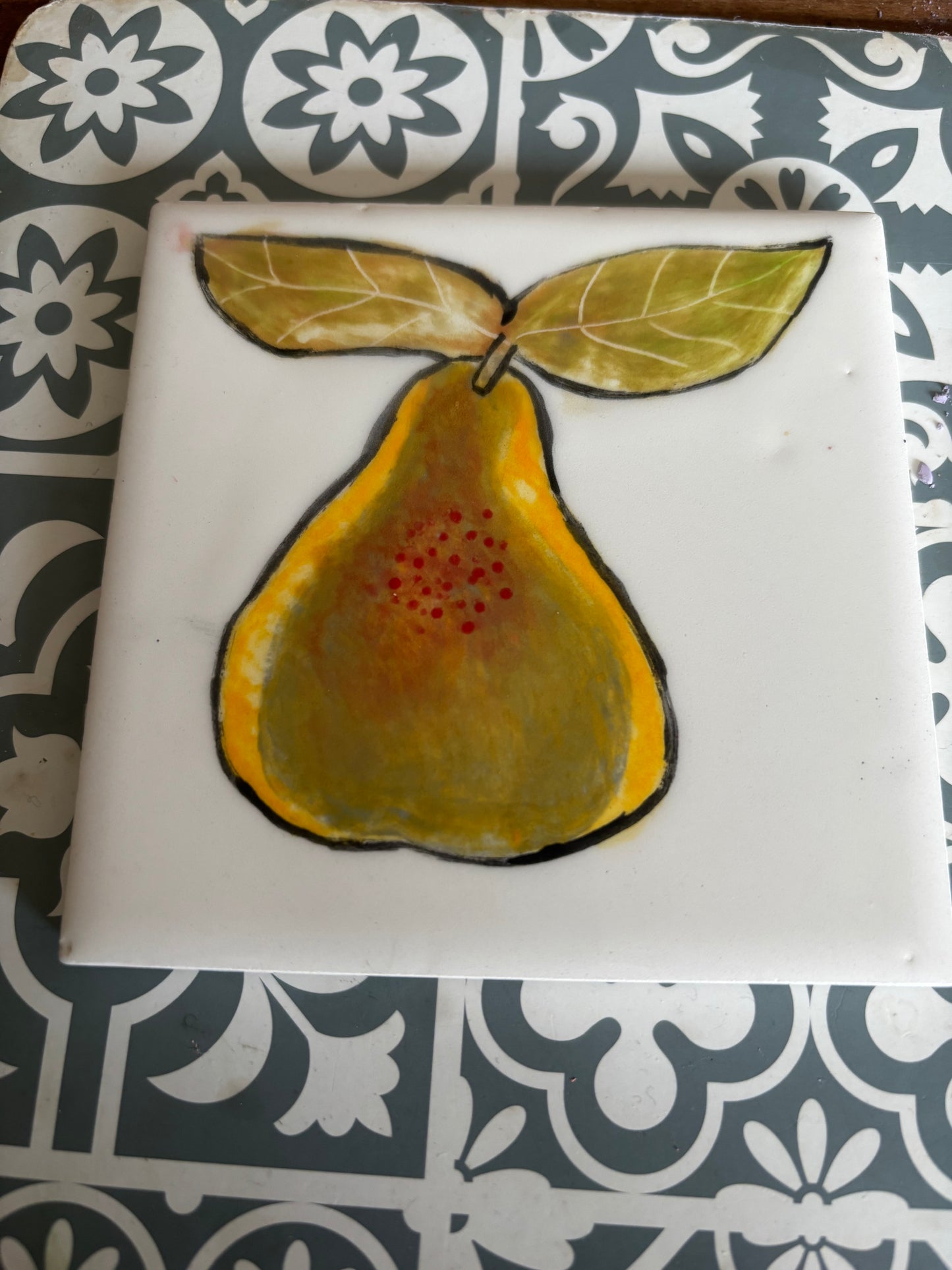 Homeware - Set of four square tiles (10cm/4 inch)