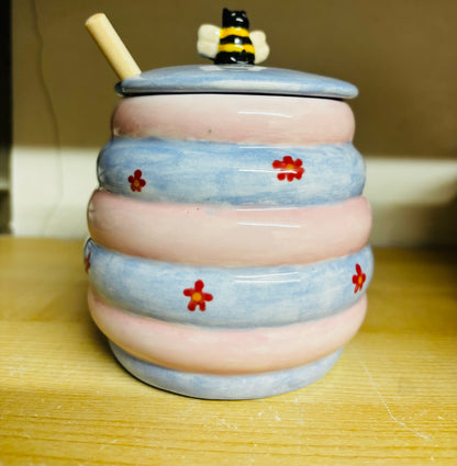 Kitchen -  NEW - Honey Pot (with Honey Stick)