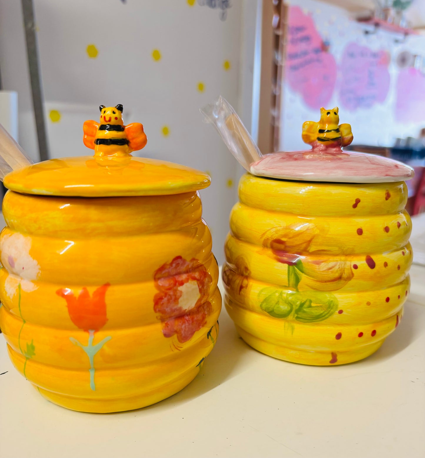 Kitchen -  NEW - Honey Pot (with Honey Stick)